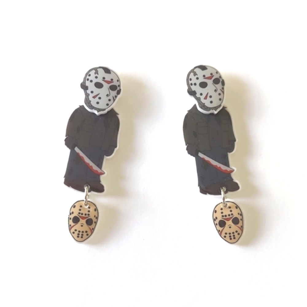 Horror Movie Dangle Earrings - Jason